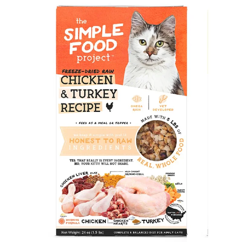 Simple Food Project Chicken & Turkey Freeze-Dried Raw Cat Food