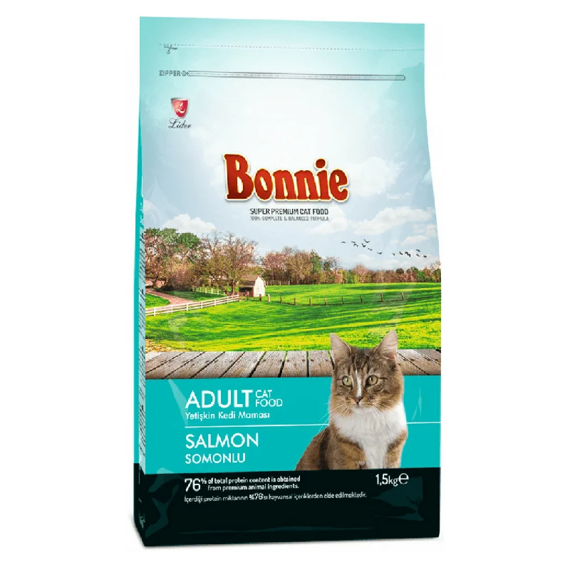 BONNIE DRY CATFOOD WITH SALMON 1.5KG X8BAG CARTOON