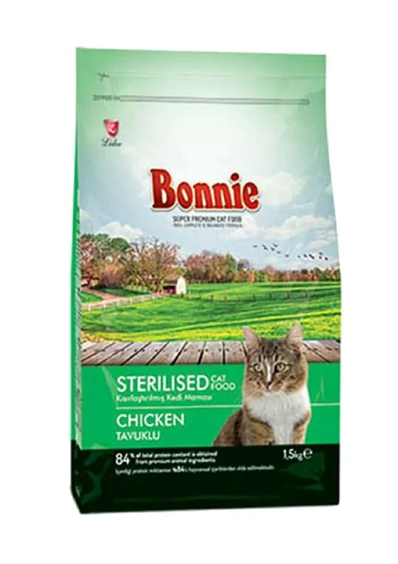 BONNIE DRY STERILISED CATFOOD CHICKEN 1.5KG