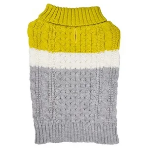 Sontos - Yellow & Grey Sweater - Medium