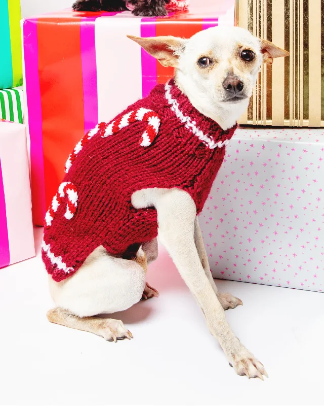 Crazy for Candy Canes Howliday Dog Sweater