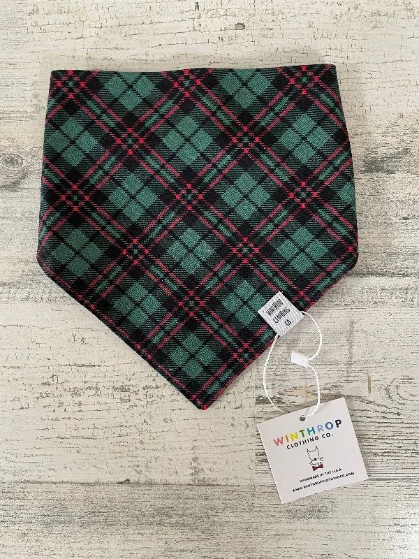 Green Tartan Bandana Medium