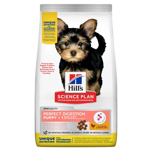 Hill's Perfect Digestion Small & Mini Puppy <1 with Chicken & Brown Rice