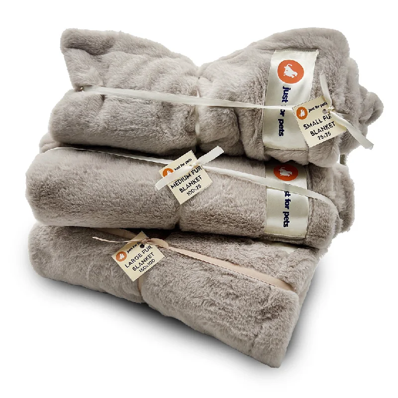 Luxury Fur Pet Blankets: Cream