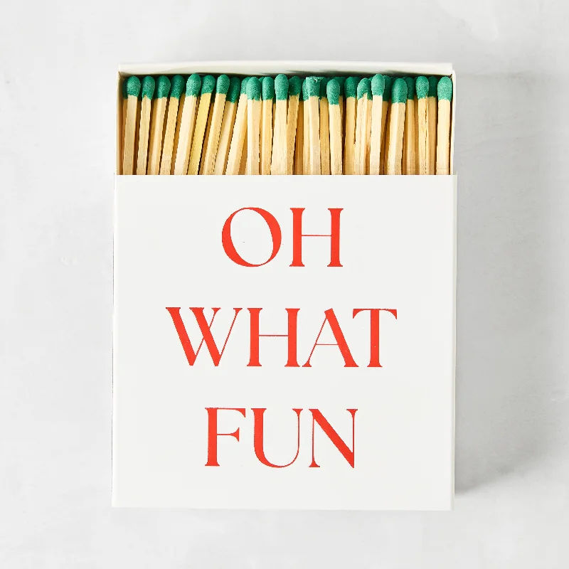 "Oh What Fun" Oversized Matches