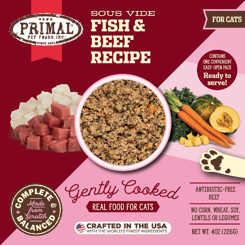 Primal Gently Cooked Cat Fish & Beef 4 oz