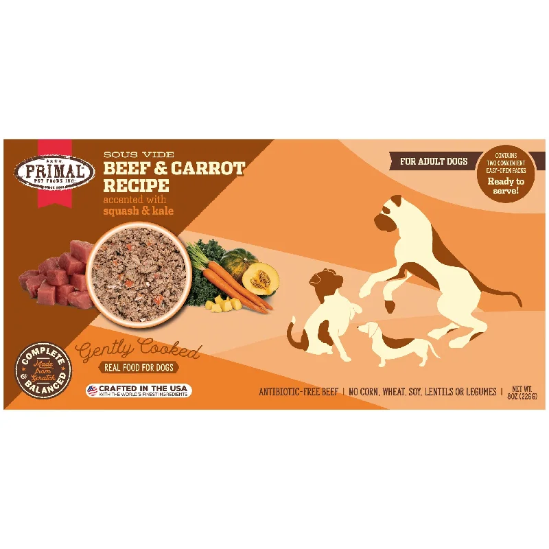 Primal Gently Cooked Dog Beef 8 oz