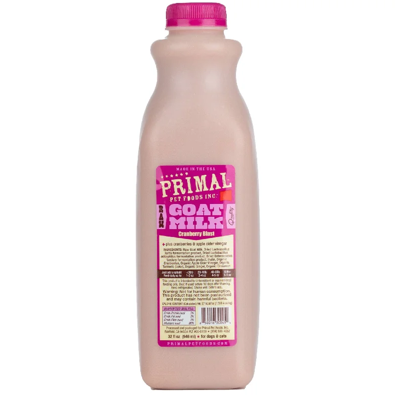 Primal Raw Goat's Milk Dog Cranberry 32 oz