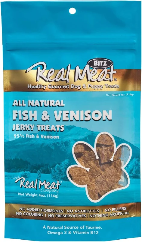 Real Meat Fish/Venis Treat 4 oz-bag : 4 oz