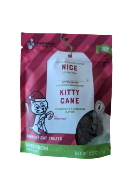 Shameless C Nice Kitty Cane Cranberry & Chicken Treat 2.5oz 2024