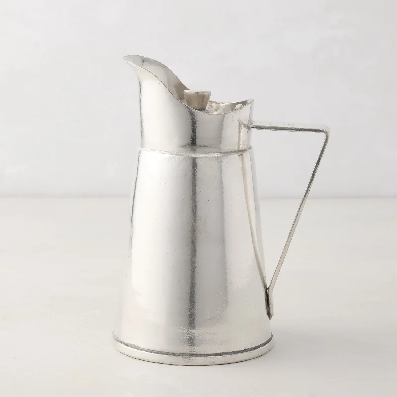 Silverplate Flip Lid Pitcher