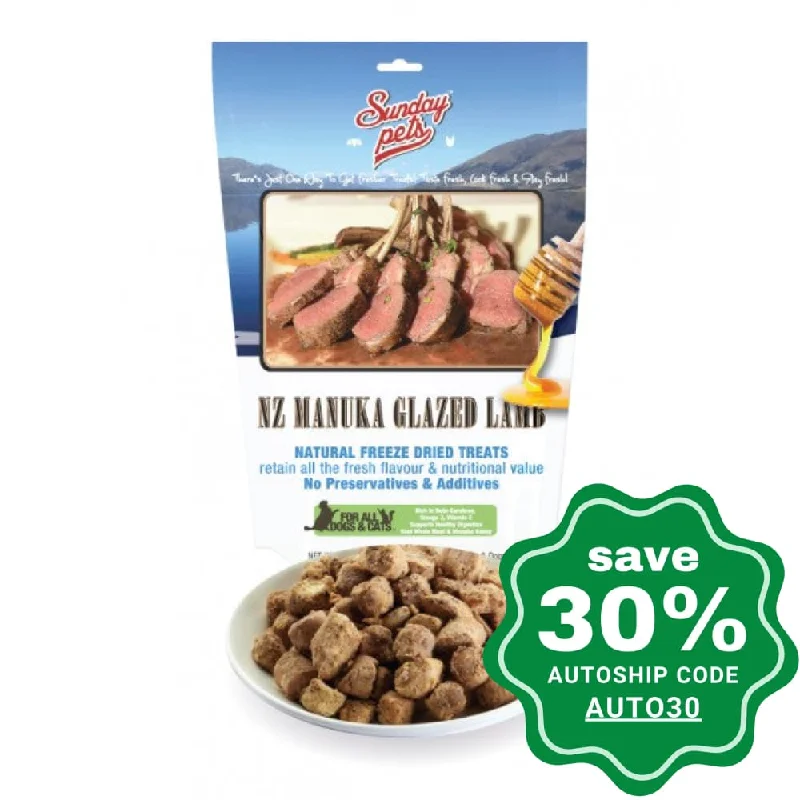 Sunday Pets - Raw Chow Freeze Dried Treats - Manuka Glazed Lamb - 50G