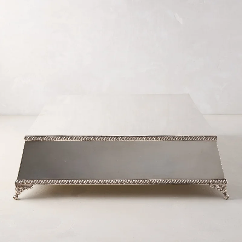 Vintage Silverplate Square Cake Stand c.1980