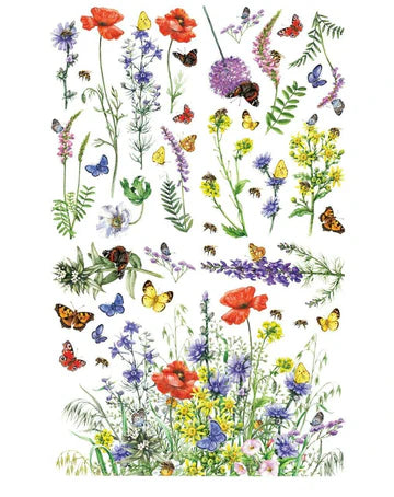 Wildflowers & Butterflies - Transfer